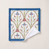 Mooie Griekse boog bloempatroon Bad Handdoek (Wasdoekje)