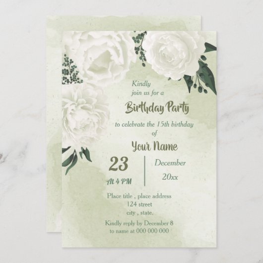 mooie griekse feestdag kaart (Voorkant / Achterkant)