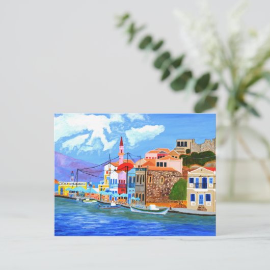 Mooie Griekse kaart (Staand voorkant)