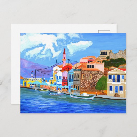 Mooie Griekse kaart (Voorkant / Achterkant)