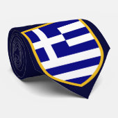 Mooie Griekse vlag Stropdas (Opgerold)