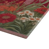 Mooie grijze ezel rode platteland snijplank (Hoek)