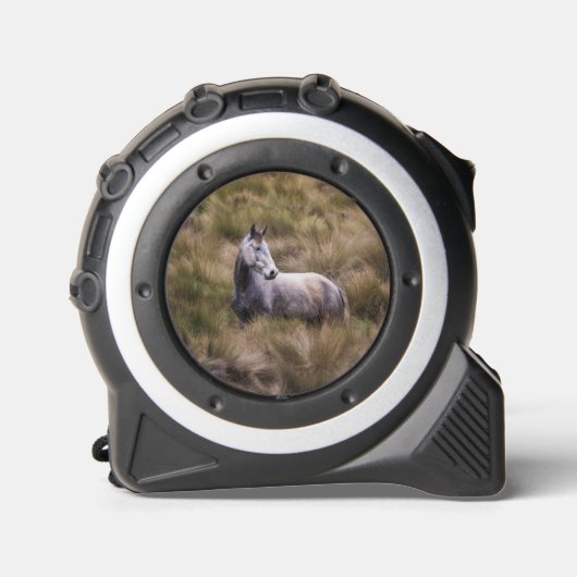 Mooie grijze gekleurde paard rolmaat (Voorkant)