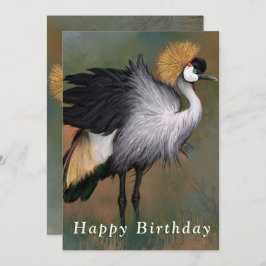 Mooie grijze gekroonde kraan verjaardagskranen Kaa