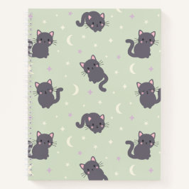 Mooie Grijze Katten Salie Spiraal Notebook Notitieboek