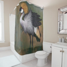 Mooie grijze kraan met kroonkraan - Migned Paintin