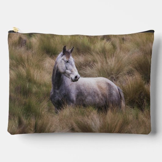 Mooie grijze paard etui (Voorkant)
