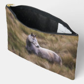 Mooie grijze paard etui (Open)