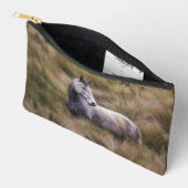 Mooie grijze paard etui (Open)