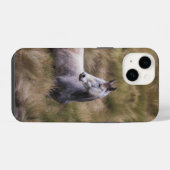 Mooie grijze paard iPhone hoesje (Achterkant horizontaal)