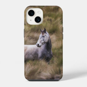 Mooie grijze paard iPhone 14 hoesje