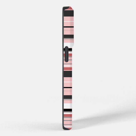Mooie grijze roze strepen Case-Mate iPhone case (Achterkant / Rechts)