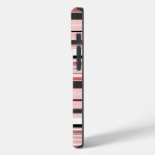 Mooie grijze roze strepen Case-Mate iPhone case (Achterkant / Links)