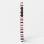 Mooie grijze roze strepen Case-Mate iPhone case (Achterkant/links)