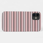 Mooie grijze roze strepen Case-Mate iPhone case (Achterkant (horizontaal))