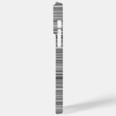 Mooie grijze strepen Case-Mate iPhone case (Achterkant / Links)
