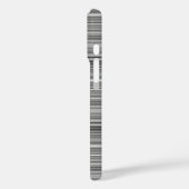 Mooie grijze strepen Case-Mate iPhone case (Achterkant / Links)
