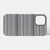 Mooie grijze strepen iPhone hoesje (Achterkant horizontaal)