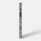 Mooie grijze strepen iPhone hoesje (Linkerkant)