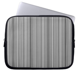 Mooie grijze strepen laptop sleeve