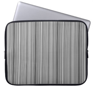 Mooie grijze strepen laptop sleeve