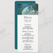 Mooie Grijze Wolf in een Donker Bos Kaart (Voorkant / Achterkant)