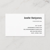 Mooie Grijze Wolf in een Donker Bos Visitekaartje (Achterkant)