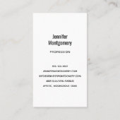 Mooie Grijze Wolf in een Donker Bos Visitekaartje (Achterkant)