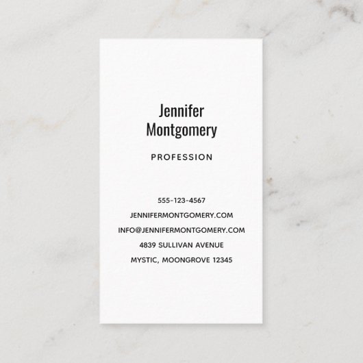 Mooie Grijze Wolf in een Donker Bos Visitekaartje (Achterkant)