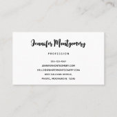 Mooie Grijze Wolf in een Donker Bos Visitekaartje (Achterkant)