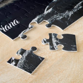 Mooie grijze wolven bij nacht legpuzzel (Zijkant)