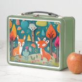 Mooie grillige bos Scène met Fox (In situ)