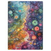 Mooie grillige kleurrijke terug naar school klembord (Achterkant)