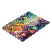 Mooie grillige kleurrijke terug naar school notitieboek (Linkerzijde)