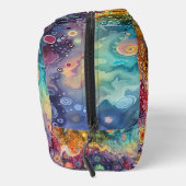 Mooie grillige kleurrijke terug naar school toilettasje (Rechts)