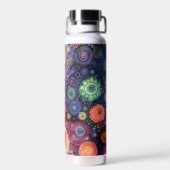 Mooie grillige kleurrijke terug naar school waterfles (Achterkant)