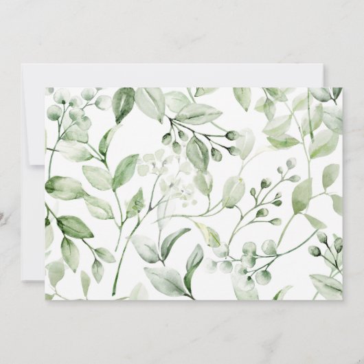 Mooie groen en kruisbevestiging kaart (Achterkant)