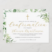 Mooie groen en kruisbevestiging kaart (Voorkant / Achterkant)