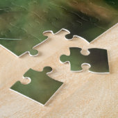 Mooie, groen-geverfde kraamband legpuzzel (Zijkant)