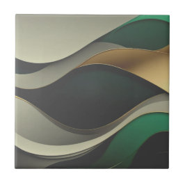 Mooie groen gouden huis tegels tegeltje