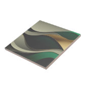 Mooie groen gouden huis tegels tegeltje (Zijkant)