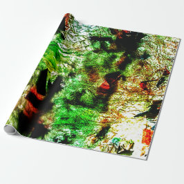 Mooie groene abstract inpakpapier, Clement Cadeaupapier