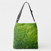 Mooie groene achtergrond crossbody tas (Achterkant)
