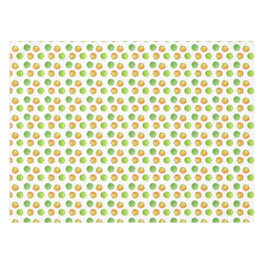 Mooie groene appels op witte tablet tafelkleed (Voorkant (Horizontaal))