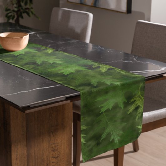 Mooie groene bladeren Herfst Herfst Herfst Korte Tafelloper