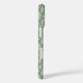 Mooie groene bladprint met naam Case-Mate iPhone case (Achterkant / Rechts)