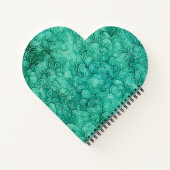 Mooie groene bloemige op maat gemaakte spiraalnoti notitieboek (Achterkant)