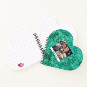 Mooie groene bloemige op maat gemaakte spiraalnoti notitieboek (Binnen)