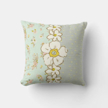Mooie groene bloemige polka stippen babyspeelkamer