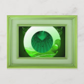 Mooie groene briefkaart (Voorkant)